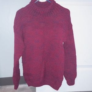 Hand-made high neck sweater M